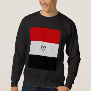 Sudadera Bandera de Yemen Herencia Nacional del Corazón de