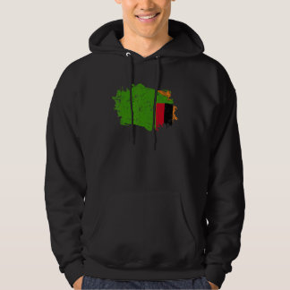 Sudadera Bandera de Zambia Grunge Bandera de País Zambia