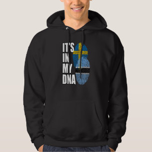Sudadera Bandera Del ADN De La Mezcla Botsuana Y Sueca Patr