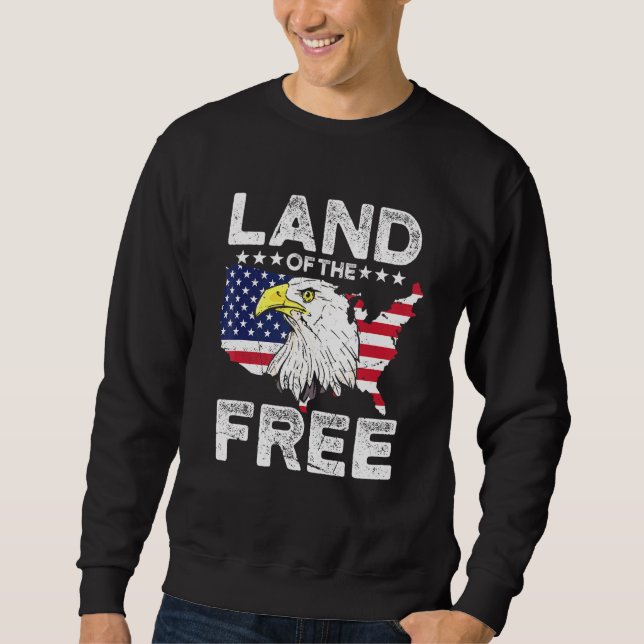 Sudadera Bandera del águila de cola blanca Patriotic US Des (Anverso)