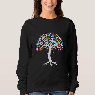 Sudadera Bandera del árbol del corazón del Mes de la Herenc