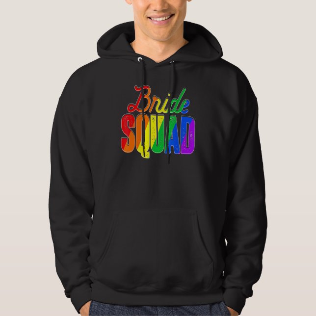 Sudadera Bandera del Arcoiris del Orgullo Lgbt del Escuadró (Anverso)