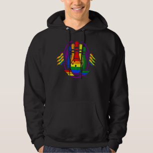 Sudadera Bandera del Arcoiris Lgbt Q Guay Orgullo Gay Ally