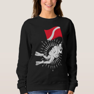 Sudadera Bandera del buceo submarino Ocean Scuba Di