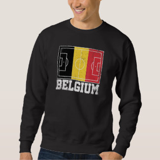 Sudadera Bandera del campo de fútbol de Bélgica Orgullo bel