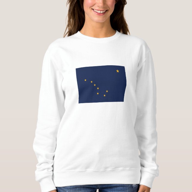 Sudadera Bandera del estado de Alaska (Anverso)