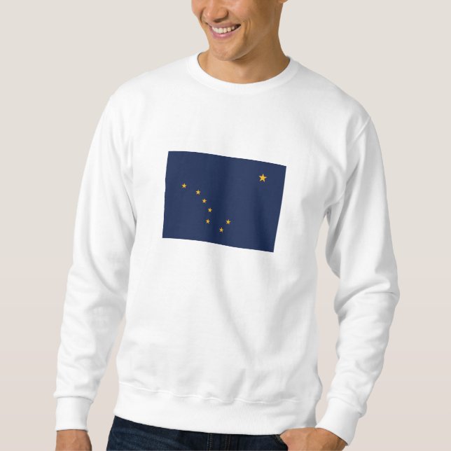 Sudadera Bandera del estado de Alaska (Anverso)