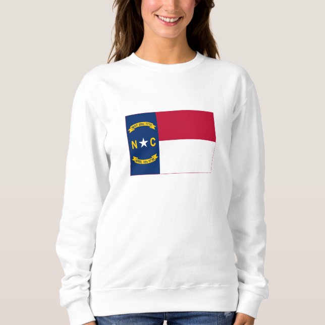 Sudadera Bandera del Estado de Carolina del Norte (Anverso)