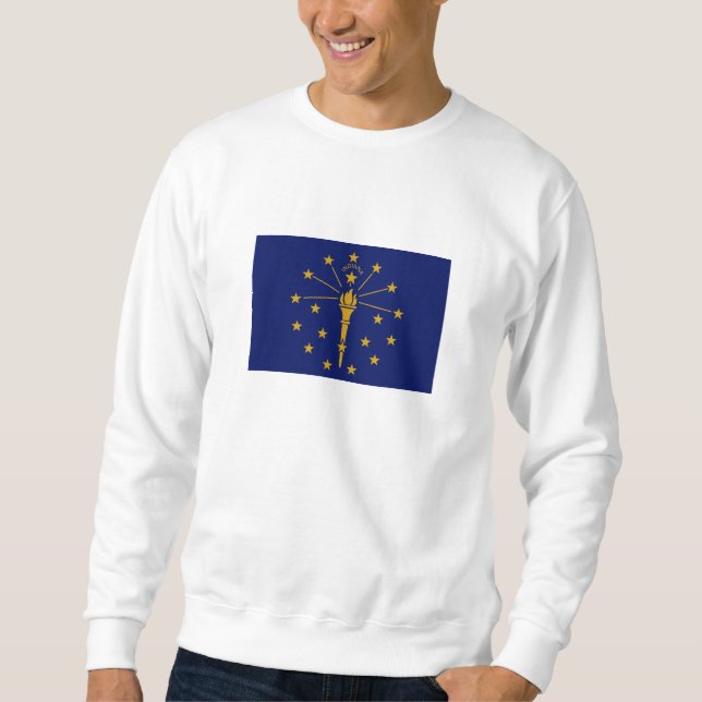 Sudadera Bandera del Estado de Indiana (Anverso)
