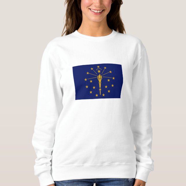 Sudadera Bandera del Estado de Indiana (Anverso)