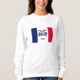 Sudadera Bandera del estado de Iowa