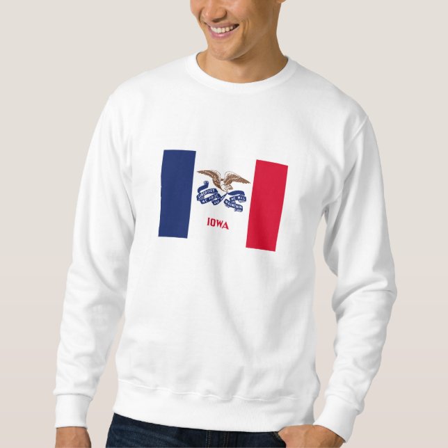 Sudadera Bandera del estado de Iowa (Anverso)