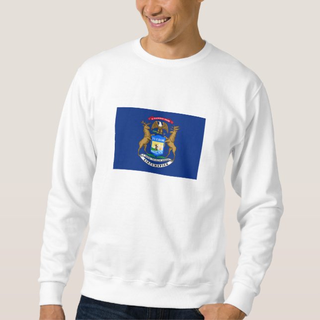 Sudadera Bandera del estado de Michigan (Anverso)