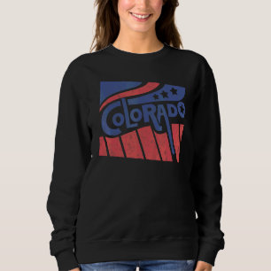 Sudadera Bandera del estado de montaña de Colorado Montañas