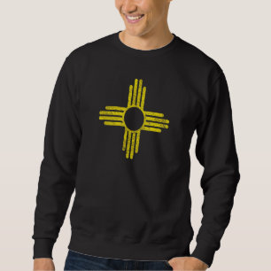 Sudadera Bandera del Estado de Nuevo México Zia Sun Símbolo