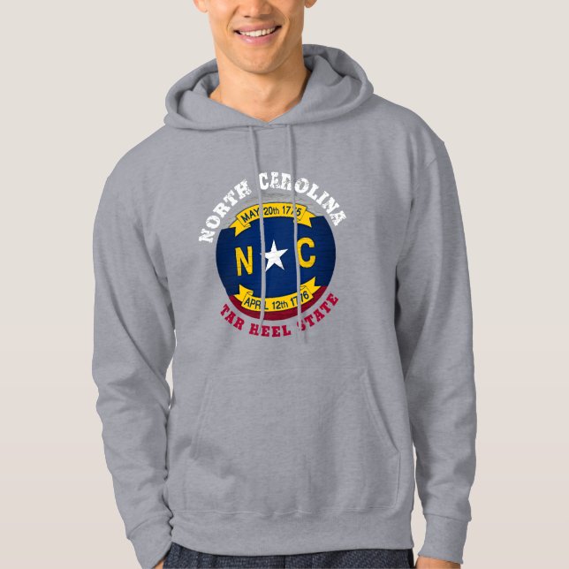 SUDADERA BANDERA DEL ESTADO DEL HEEL DE CAROLINA DEL NORTE (Anverso)