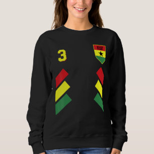 Sudadera Bandera del fútbol ghanés Retro3
