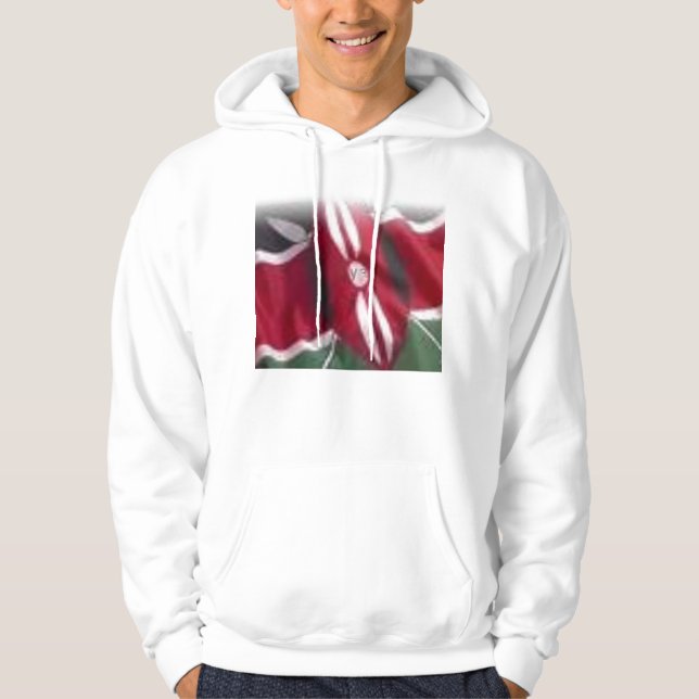 Sudadera bandera del kenyan, kenyan (Anverso)