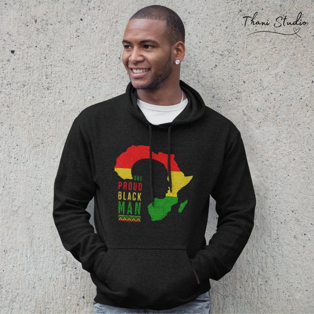 Sudadera Bandera del mes de la historia negra de un hombre  (Subido por el creador)