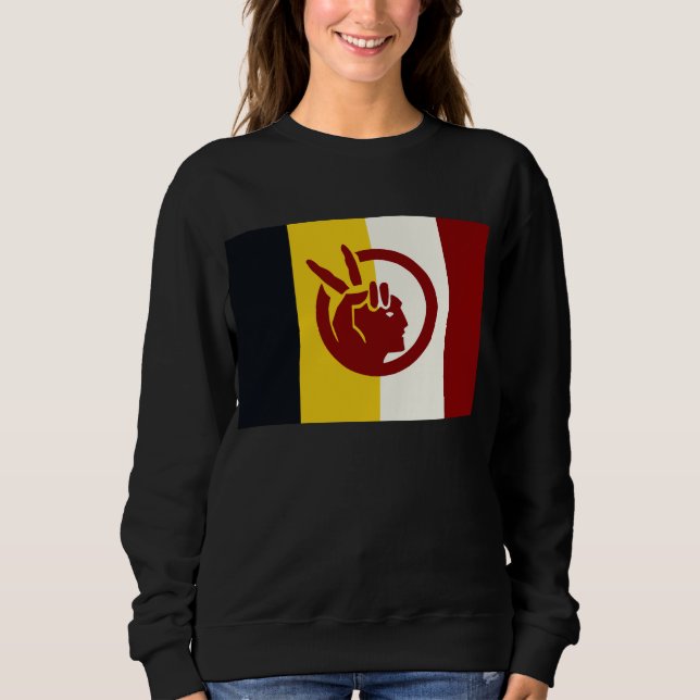 Sudadera bandera del Movimiento Indio Americano (Anverso)