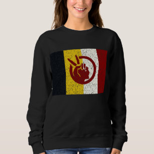 Sudadera bandera del Movimiento Indio Americano