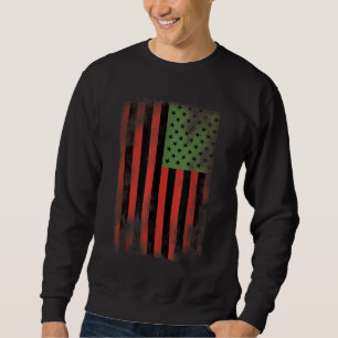 Sudadera Bandera del orgullo afroamericano - Re verde panaf