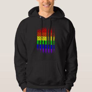 Sudadera bandera del orgullo americano arco iris lgbt