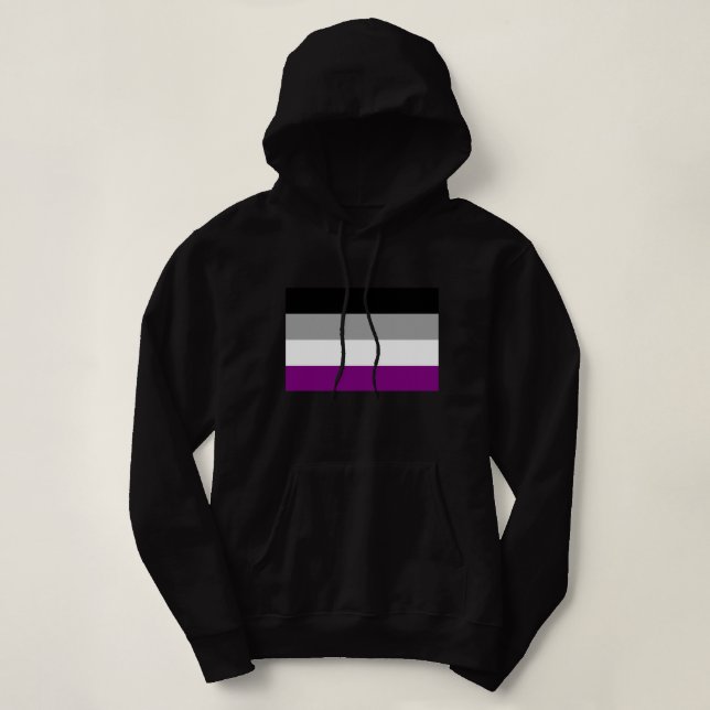Sudadera Bandera del Orgullo Asexual (Diseño del anverso)