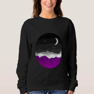 Sudadera Bandera del Orgullo Asexual Ace Hielo Gris Desexua