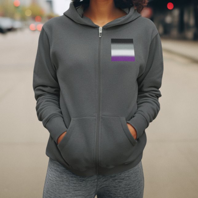 Sudadera Bandera del Orgullo Asexual Gradiente - Bandera AC (Subido por el creador)