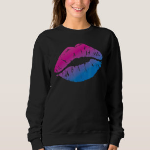 Sudadera Bandera del Orgullo Bisexual Bi Besarse Boca 1