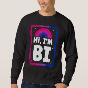 Sudadera Bandera del Orgullo Bisexual Bi Hi I m Bi 1