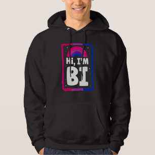 Sudadera Bandera del Orgullo Bisexual Bi Hi I m Bi 1