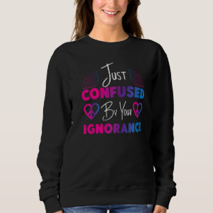 Sudadera Bandera del Orgullo Bisexual Confundida Por Tu Ign