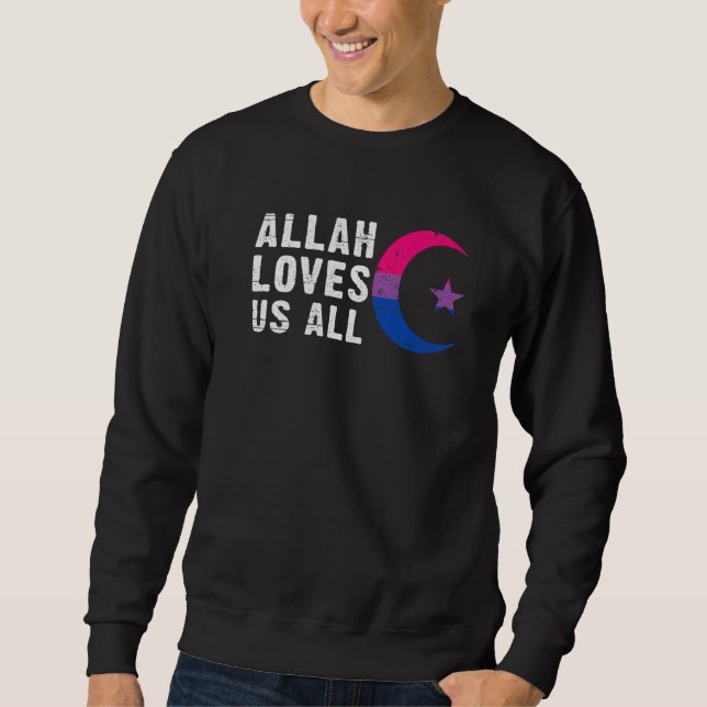 Sudadera Bandera del Orgullo Bisexual luna creciente de Hil (Anverso)