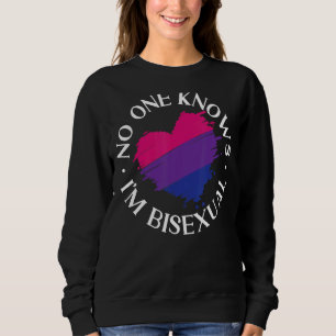 Sudadera Bandera del Orgullo Bisexual Nadie sabe que soy bi