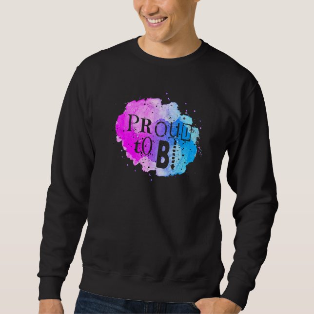 Sudadera Bandera del Orgullo Bisexual Orgullosa De Bi (Anverso)