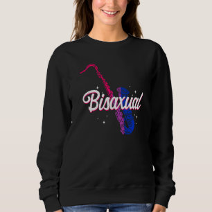 Sudadera Bandera del Orgullo Bisexual Pun Saxofón Bisaxual