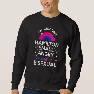 Sudadera Bandera del Orgullo Bisexual Soy Igual Que Hamilto