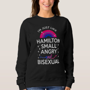 Sudadera Bandera del Orgullo Bisexual Soy Igual Que Hamilto