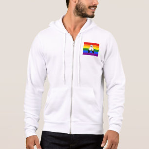 Sudadera bandera del orgullo de dos espíritus de SlipperyJo