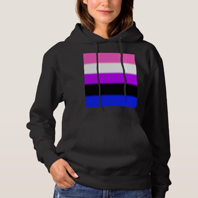 Sudadera Bandera del orgullo de Falln Genderfluid (Anverso)