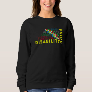 Sudadera Bandera del Orgullo de la Discapacidad partidario