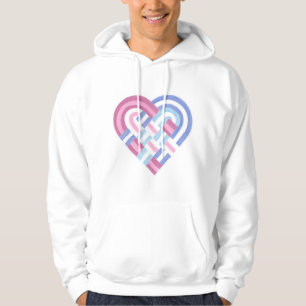 Sudadera Bandera del Orgullo del Corazón Tejido Bisexual Az