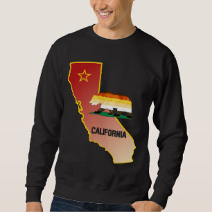 Sudadera Bandera del Orgullo del Oso California orgullo del