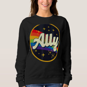Sudadera Bandera del orgullo gay de los 70's Retro Ally Lgb