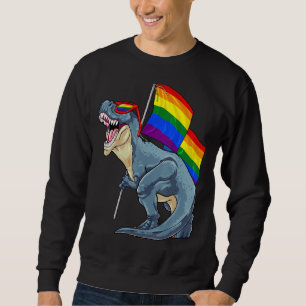 Sudadera Bandera del Orgullo Gay Dinosaurio Lgbt Rex Orgull