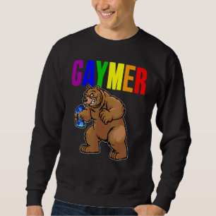 Sudadera Bandera del Orgullo Gay Gaymer Gamer Videojuego Lg