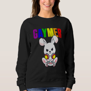 Sudadera Bandera del Orgullo Gay Gaymer Gamer Videojuego Lg