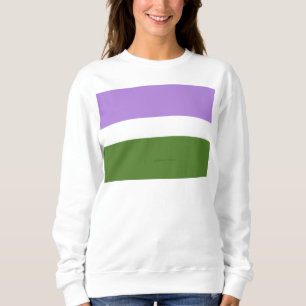 Sudadera bandera del orgullo genderqueer de SlipperyJoe lav